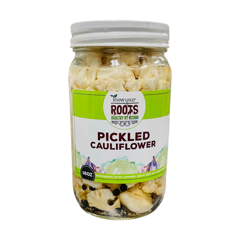 Pickled Cauliflower, 16 oz - Know Your Roots Pickles