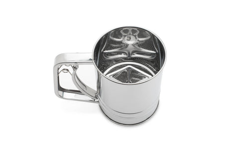 Flour Sifter, Stainless Steel, 3 cup, 3.75 x 6.25 x 5.25 in - Fox Run Brands