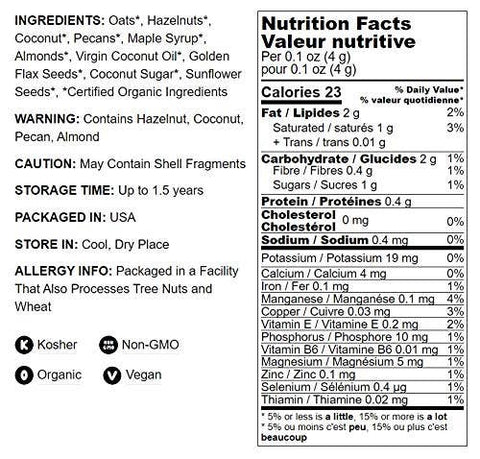 Organic Golden Crunchy Granola – Small Batch, Handcrafted: 6oz - Food To Live
