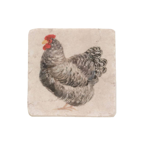 Rooster Resin Coasters, set of 4 - Col House Designs