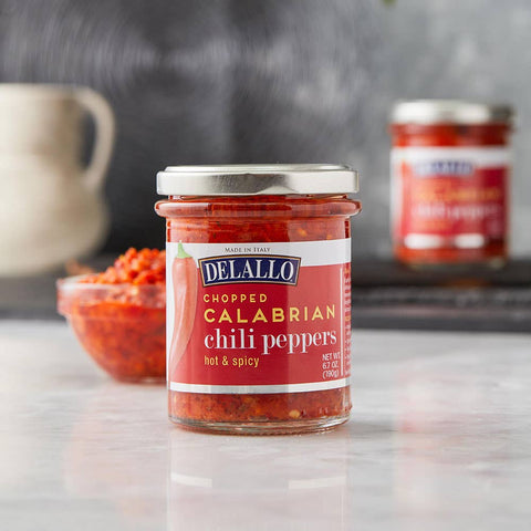 Calabrian Crushed Hot Peppers 6.7oz - Delallo
