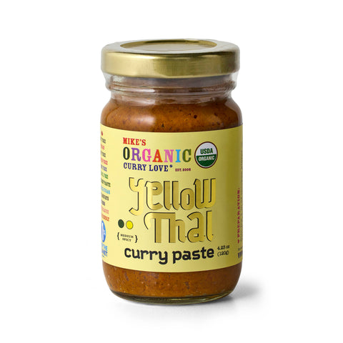 Yellow Thai Curry Paste, 4.25 oz - Mike's Organic Curry Love