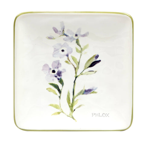 Fresh Herbs Canape Plates 6 in - Set of 4 - Certified International