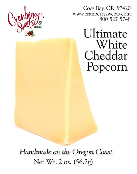 Ultimate White Cheddar Popcorn, 4 oz - Cranberry Sweets & More
