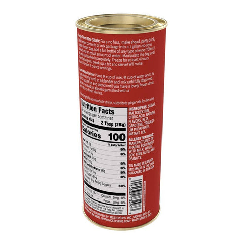 Red or White Wine Slush - Peach Mango, 12oz Round Tin - McSteven's