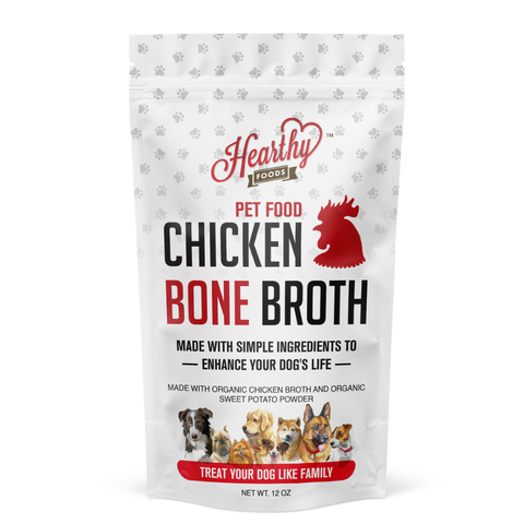 Hearthy Foods - ORGANIC CHICKEN BONE BROTH FOR DOGS