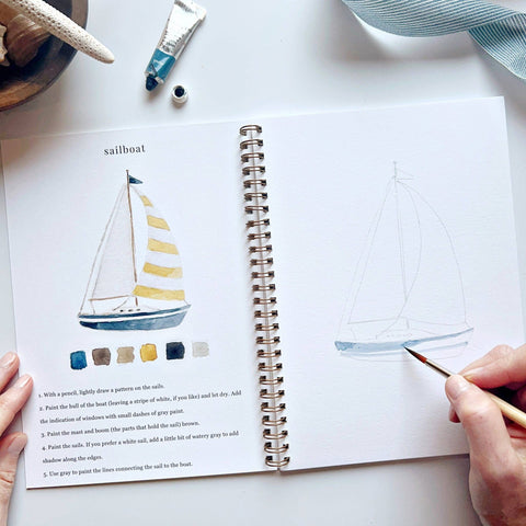 Seaside Watercolor Workbook - Emily Lex Studio
