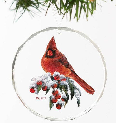 Gem Cardinal, Glass Ornament - Art Brand Studios
