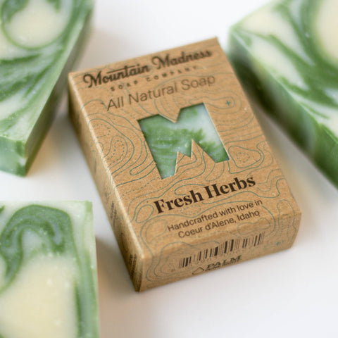 Fresh Herbs Bar Soap - Mountain Madness Soap Co.
