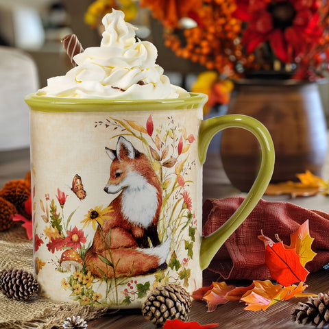 Woodland Critters Fall Mug, 18 oz. asst creatures - Certified International