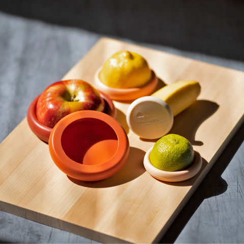 Reusable Silicone Food Savers: Terra Cotta, Set of 5 - Food Huggers