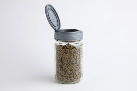 Mason Jars Flip Lid - Regular Mouth / Black - reCAP Mason Jars
