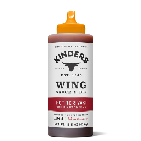 Hot Teriyaki Wing Sauce, 15.5 oz - Kinder's Sauces & Seasonings