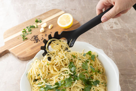 Nylon Slotted Spaghetti Serving Spoon, Black, 12.75" - Fox Run Brands