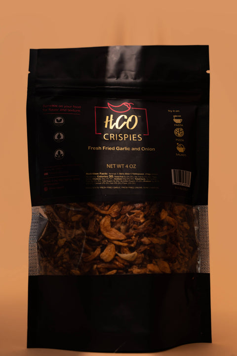 HCO Crispies Fried Garlic and Onion, 4 oz - Hot Crispy Oil