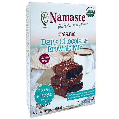 Dark Chocolate Brownie Mix, 16 oz, Gluten Free Organic - Namaste Foods