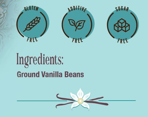 Vanilla Bean Powder, Single Origin and Pure, 4 oz - The Sweetest Bean