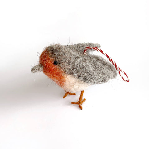 Bird Tufted Wool Christmas Ornament - Ornaments 4 Orphans
