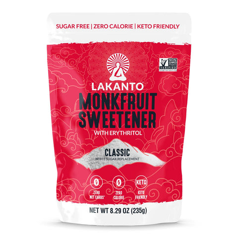 Classic Monk Fruit Sweetener w Erythritol, 8.29 oz - Lakanto