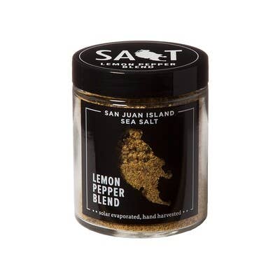 Lemon Pepper Seasoning Blend, 4.5 oz - San Juan Island Sea Salt