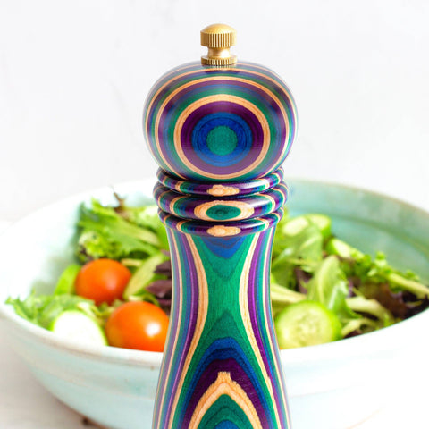 Baltique® Mumbai Pepper Grinder with Adjustable Mill, 8" - Totally Bamboo