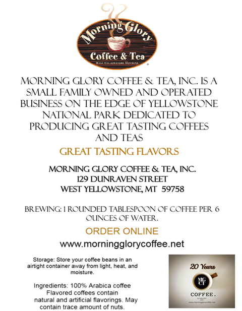 Obsidian Blend, Full Bodied Coffee: 12 oz, Whole Bean - Morning Glory Coffee