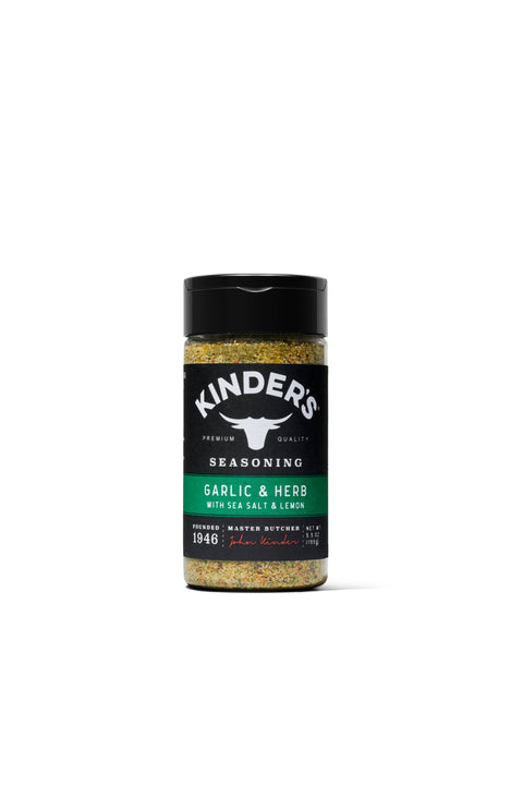Garlic & Herb with Lemon & Sea Salt 5.5 oz - Kinder's Sauces & Seasonings