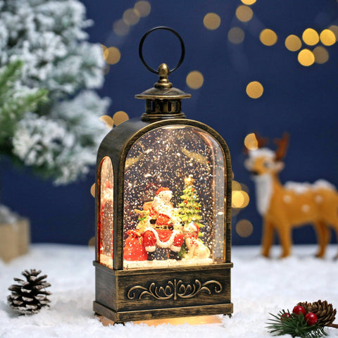 Christmas Vintage Snow Globe Lantern - SINT
