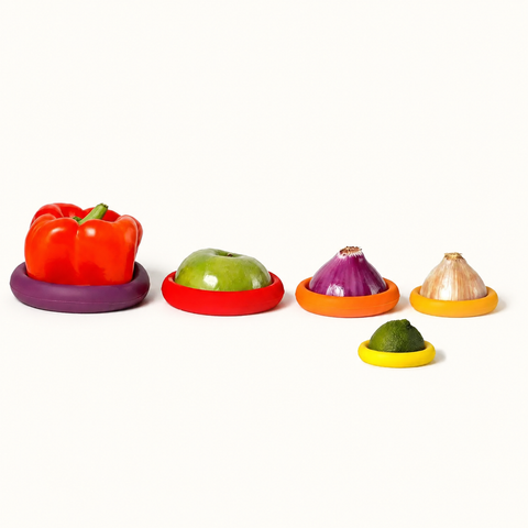 Reusable Silicone Food Savers: Autumn Harvest, Set of 5 - Food Huggers