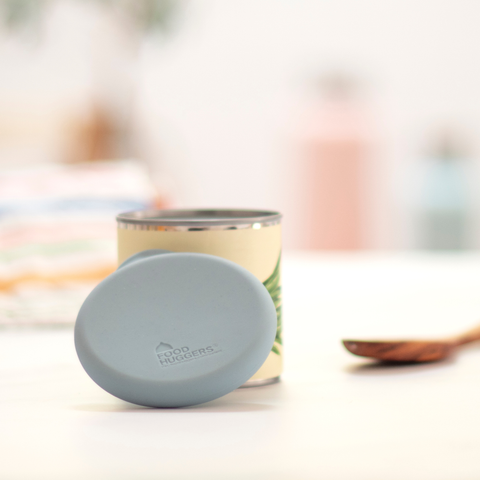 Reusable Silicone Can Hugger: Cool Blue, Single - Food Huggers