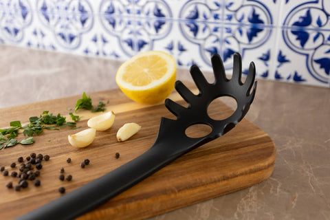 Nylon Slotted Spaghetti Serving Spoon, Black, 12.75" - Fox Run Brands