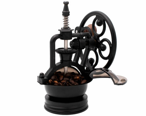 Coffee Grinder, Regular Mouth Mason Jars, Vintage Reproduction Manual - Mason Jar Lifestyle