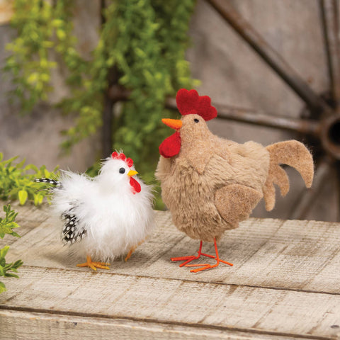 Brown Rooster Felted Ornament - The Hearthside Collection