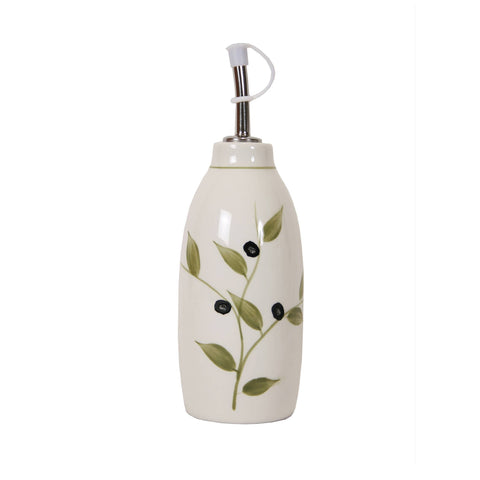 Oil & Vinegar Cruet, Olive Branch, 14 oz - Out of the Woods of Oregon