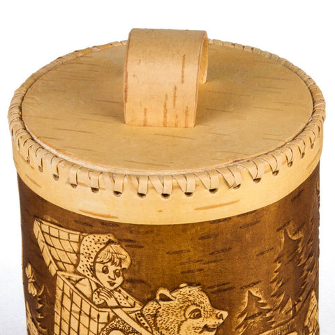 Birch Bark Storage Container Old Fairytale - STP