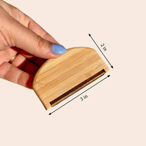 Bamboo Travel Lint Remover, 3.1"x1.7" - Bamboo Switch