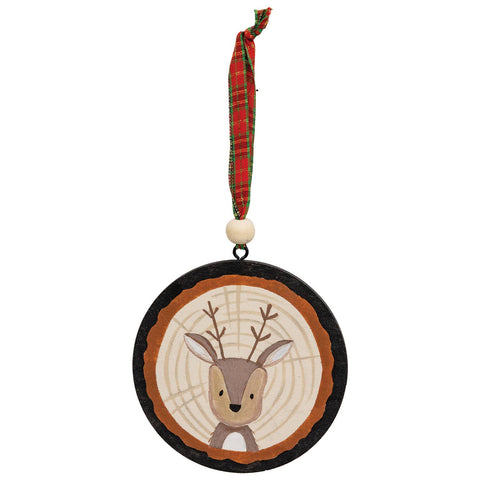 Woodland Friends Tree Trunk Ornament, Assorted - The Hearthside Collection