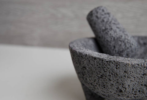 Molcajete with Tortilla Basket, 7 in - Verve Culture