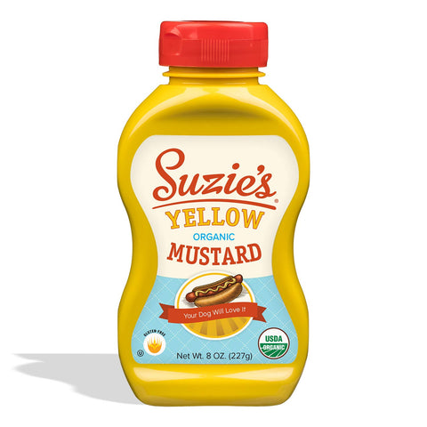 Suzie's Organic Yellow Mustard, 8oz - Suzie's Organics