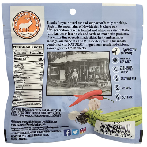 Venison Jerky, 2.1 oz - Pearson Ranch