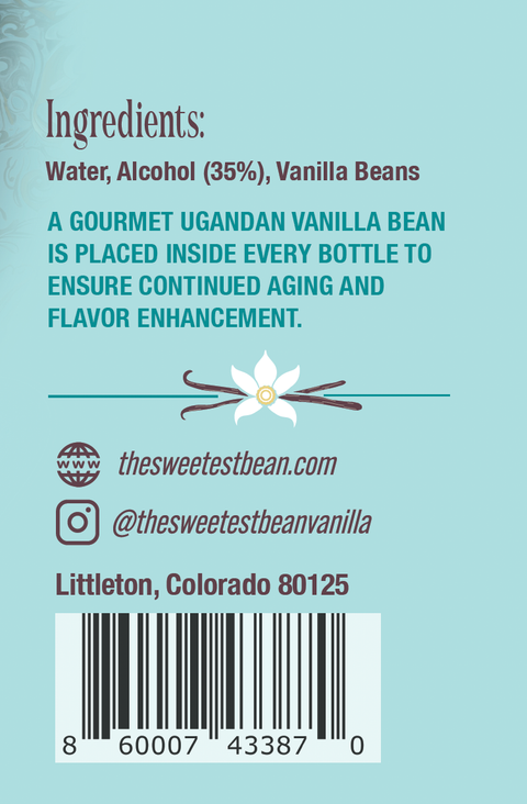 Pure Vanilla Extract, Single-Origin, 16 fl oz - The Sweetest Bean