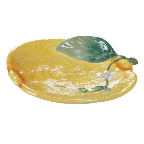 Citron 3-D Lemon Dessert Plate 8 in  x 6.25 in - Certified International