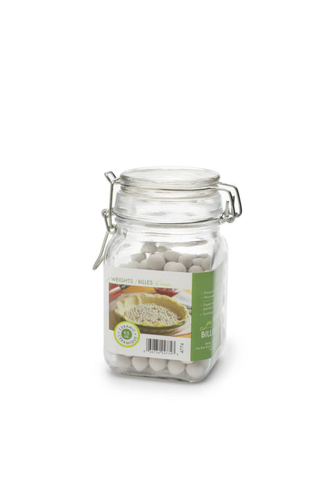 Ceramic Pie Weights with Mason Jar, 9.5 Ounce - Fox Run Brands