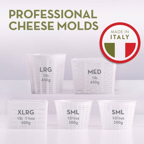 Cheese Molds, Set of 5 + Recipe Book - Country Trading Co.