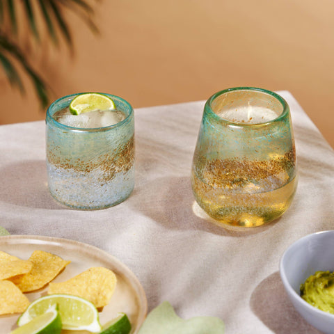 Segunda Vida Playa Bonit Wine Glasses, Set of 2, 13 oz ea - Twine
