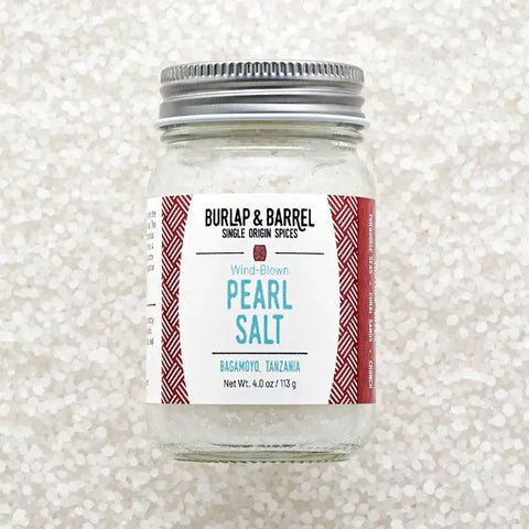 Wind-Blown Pearl Salt - Single Origin Spice & Seasoning: 4.0 oz - Burlap & Barrel