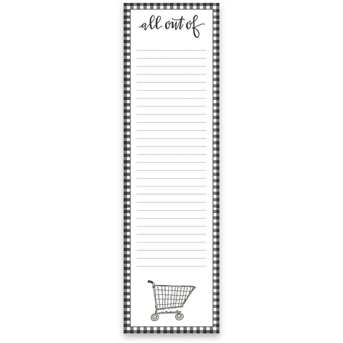 All Out Of List Pad - Primitives by Kathy