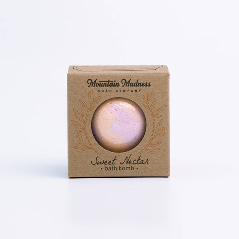 Sweet Nectar Bath Bomb, Fresh Floral Spring Scent - Mountain Madness Soap Co.