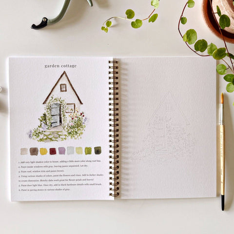 Garden Watercolor Workbook - Emily Lex Studio