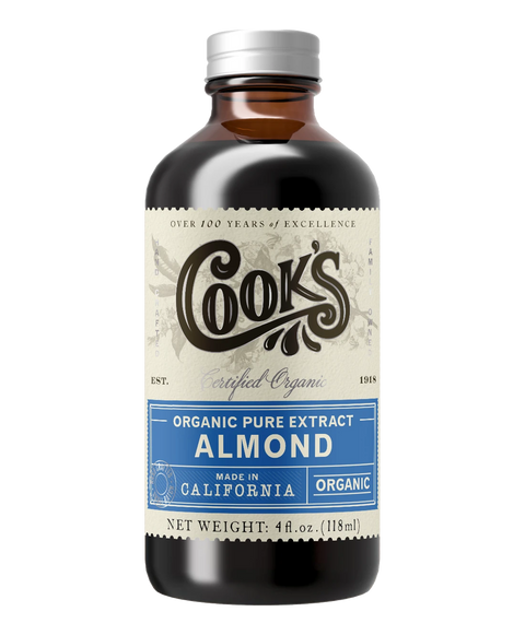 Organic Pure Almond Extract, 4 Oz - Cook Flavoring Company